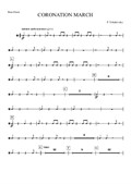 Coronation march – Bass drum part